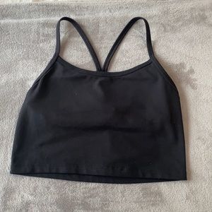 black offline real me cropped tank top